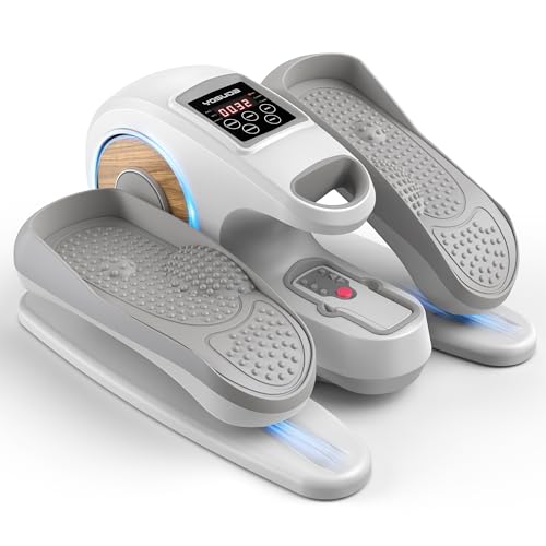 Under Desk Elliptical Electric Leg Exerciser with Remote Control Q41860
