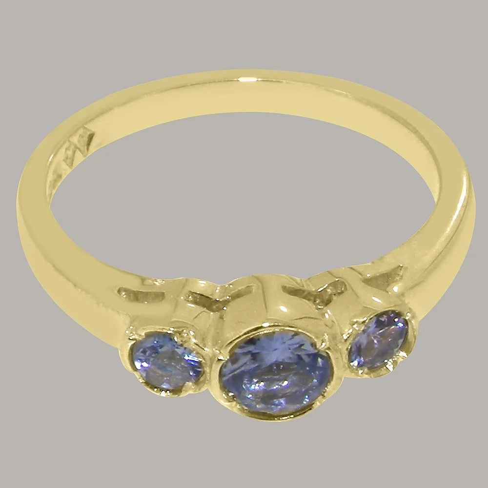 18k Yellow Gold Tanzanite Womens Ring O6630