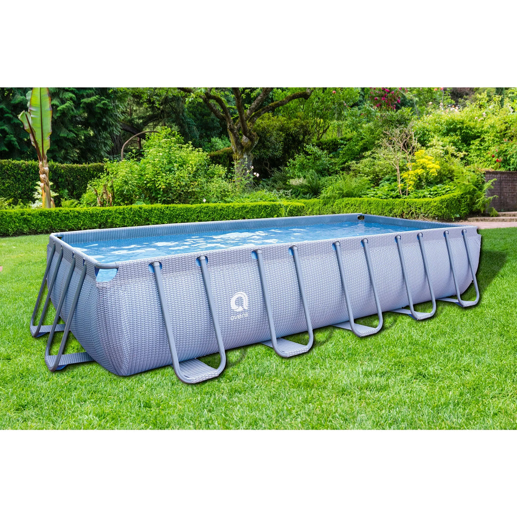 18 Foot x 39.5 Inch Rectangle Above Ground Swimming Pool U57217