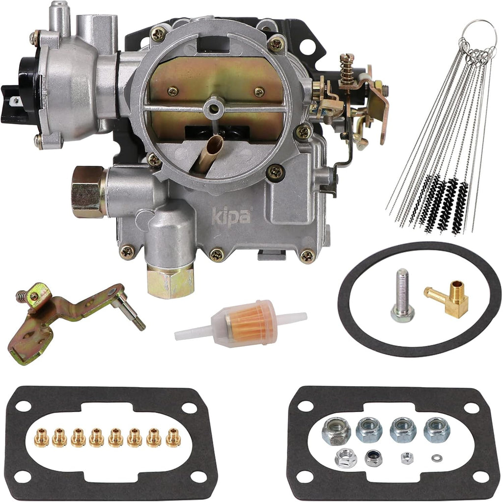 Carburetor for Mercruiser Marine 4-Cylinder 2.5L 3.0L 2 Barrel Side Fuel Inlet with Electric Choke Q879