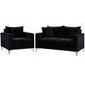 Velvet Accent Chair and Loveseat O655