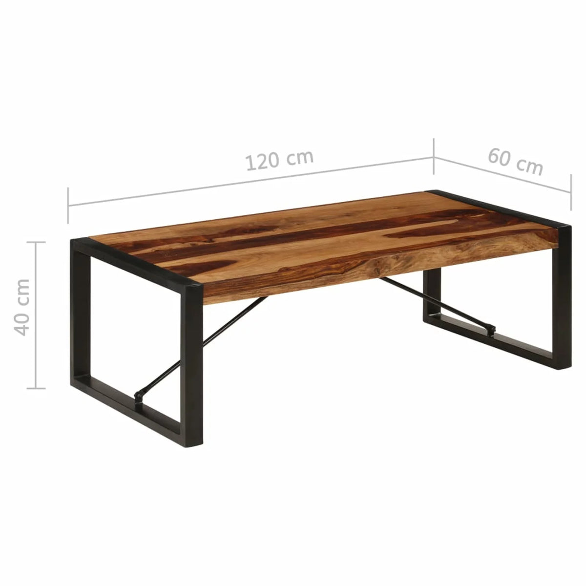 Solid Sheesham Wood Coffee Table A640896