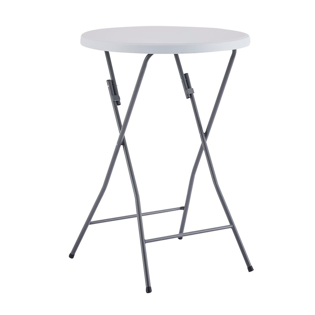 White Round Folding Resin Cocktail Table Z627