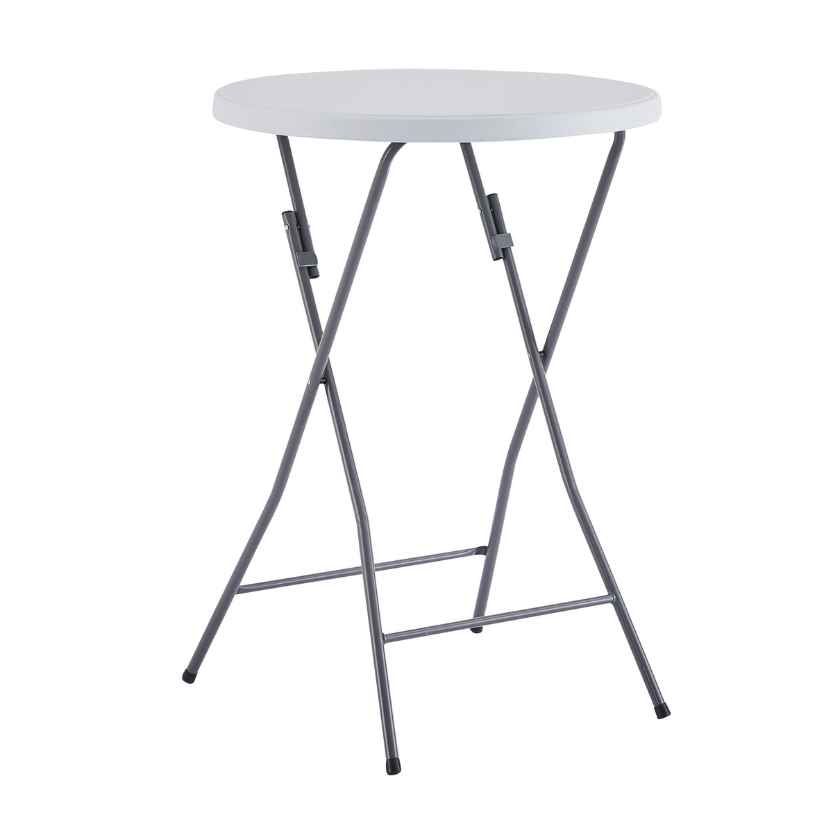 White Round Folding Resin Cocktail Table Z627