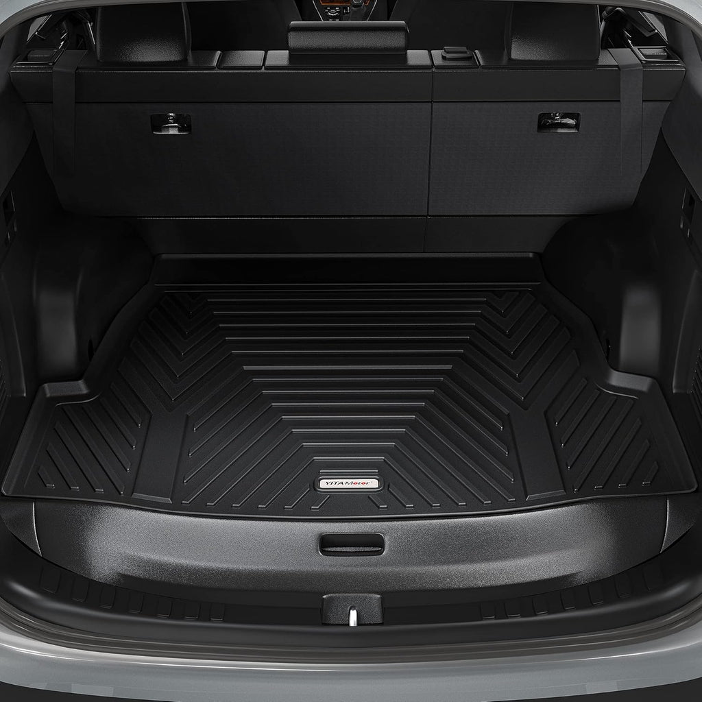 Black TPE Floor Mats Cargo Trunk Liners Set for Honda CR-V J302