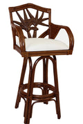 Indoor Swivel Rattan Wicker Barstool X308791