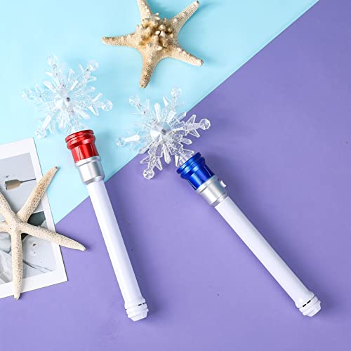 Light Up Snowflake Spinning Wand Q577