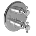 1/2x22 Round Thermostatic Trim Plate with Handle, Satin Nickel P870426