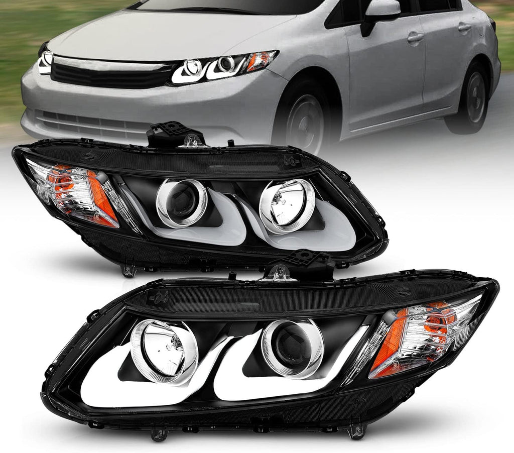 Black Projector Replacement Headlights Set T780702