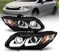 Black Projector Replacement Headlights Set T780702