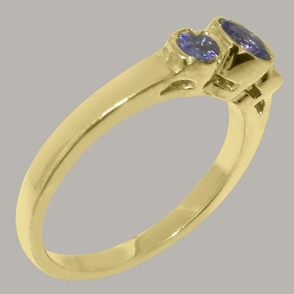 18k Yellow Gold Tanzanite Womens Ring O6630