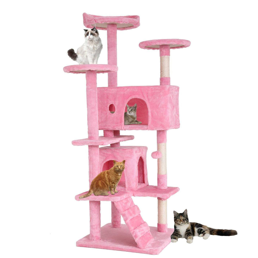 54in Cat Tree Tower with Scratching Posts K49145