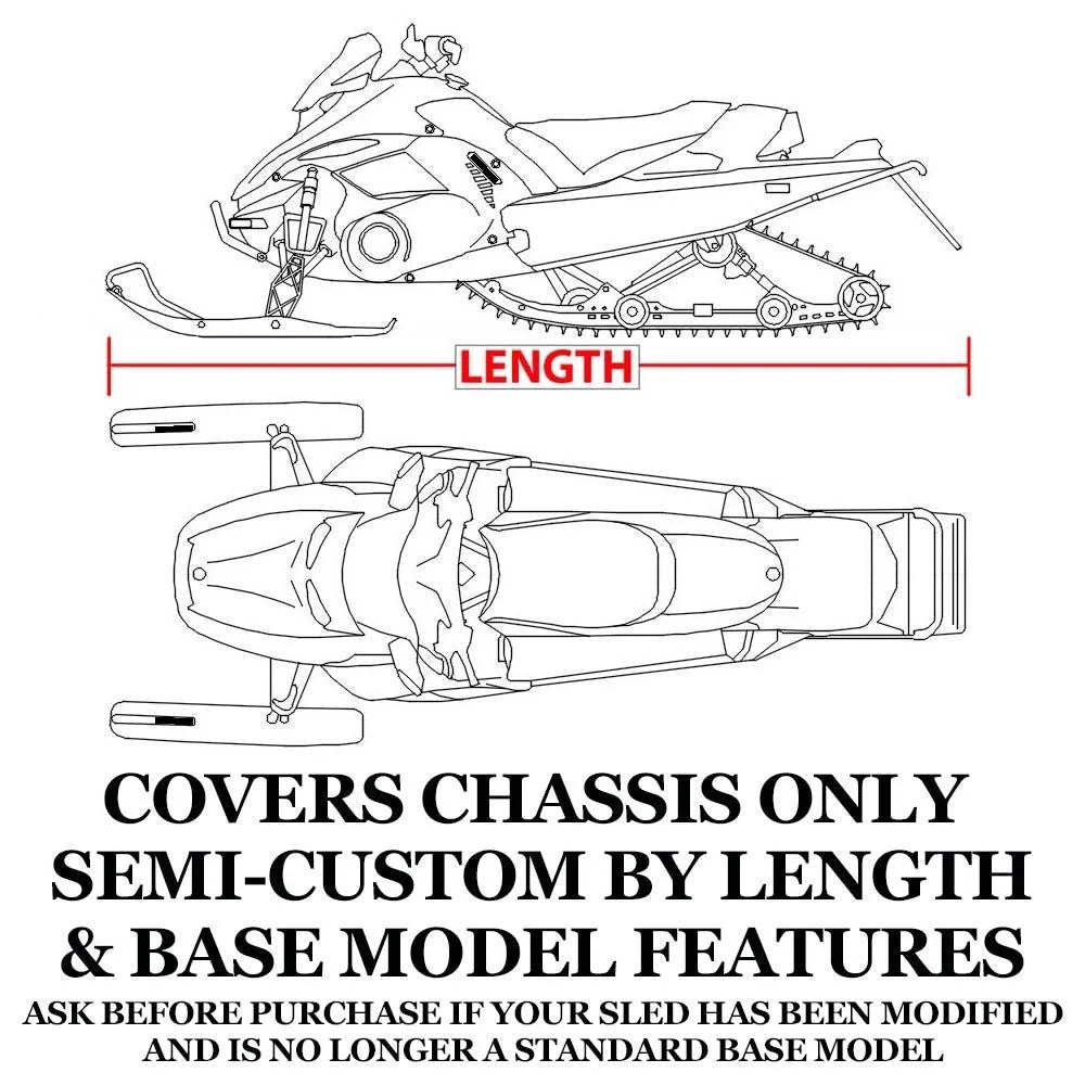 Trailerable 600 Denier Snowmobile Cover H45467