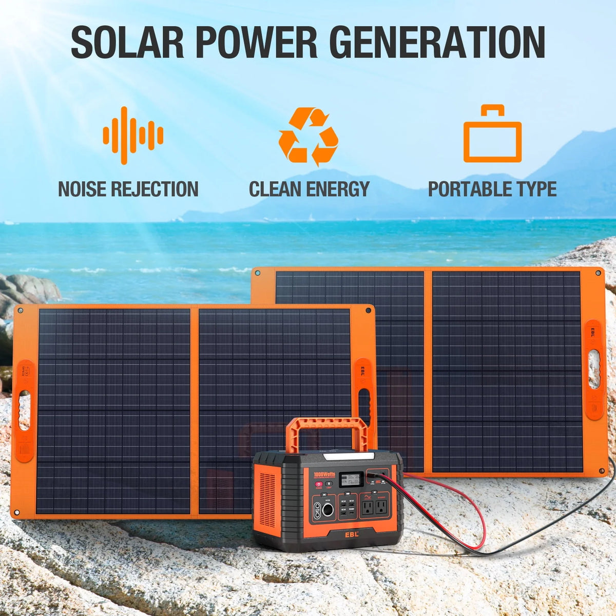 Portable Power Station 110V/1000W 999Wh Lithium Battery T47233