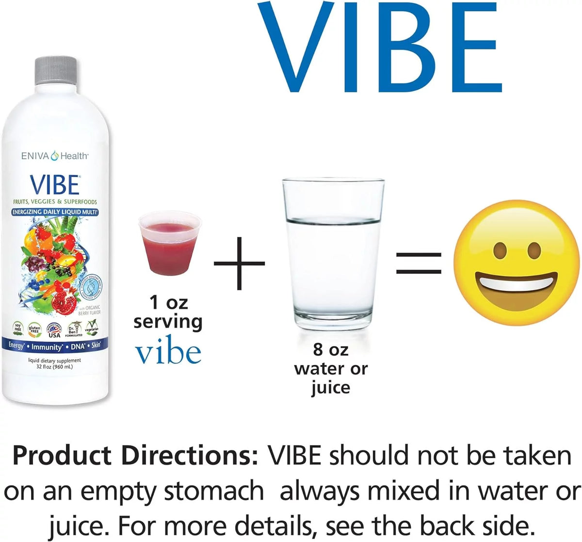Liquid Daily Multivitamin with Vitamin A, B3, C, D, E & Amino Acids 32 oz T97175