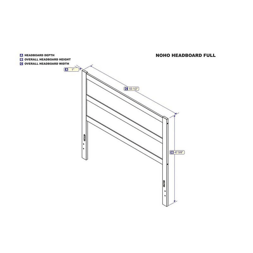 White Wood Full Headboard N9505