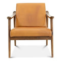 Mid-Century Modern Tight Back Leather Lounge Chair X709337