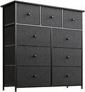 9 Drawer Steel Frame Dresser with Waterproof Top and Adjustable Feet M9098