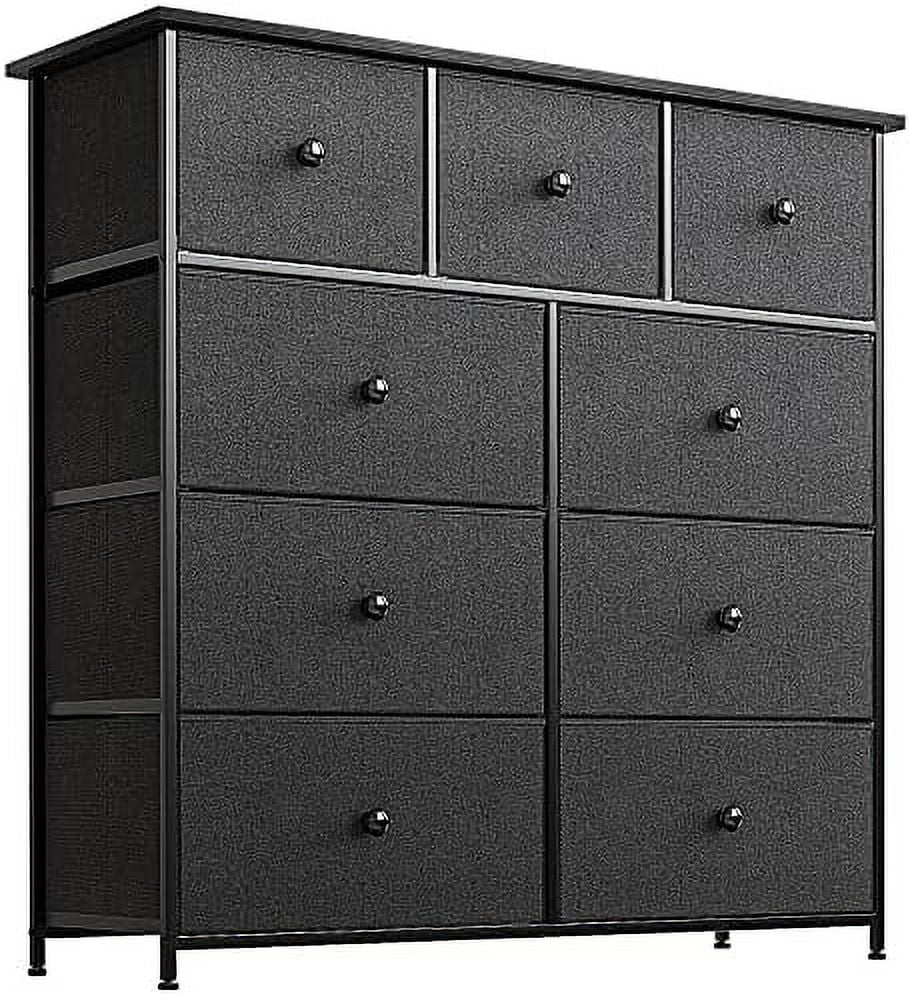 9 Drawer Steel Frame Dresser with Waterproof Top and Adjustable Feet M9098
