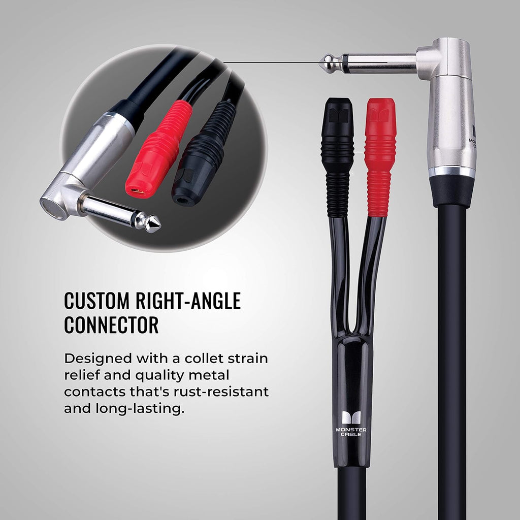 6 ft Combo Amp 1/4 to Faston Speaker Cable Pack of 2 O802