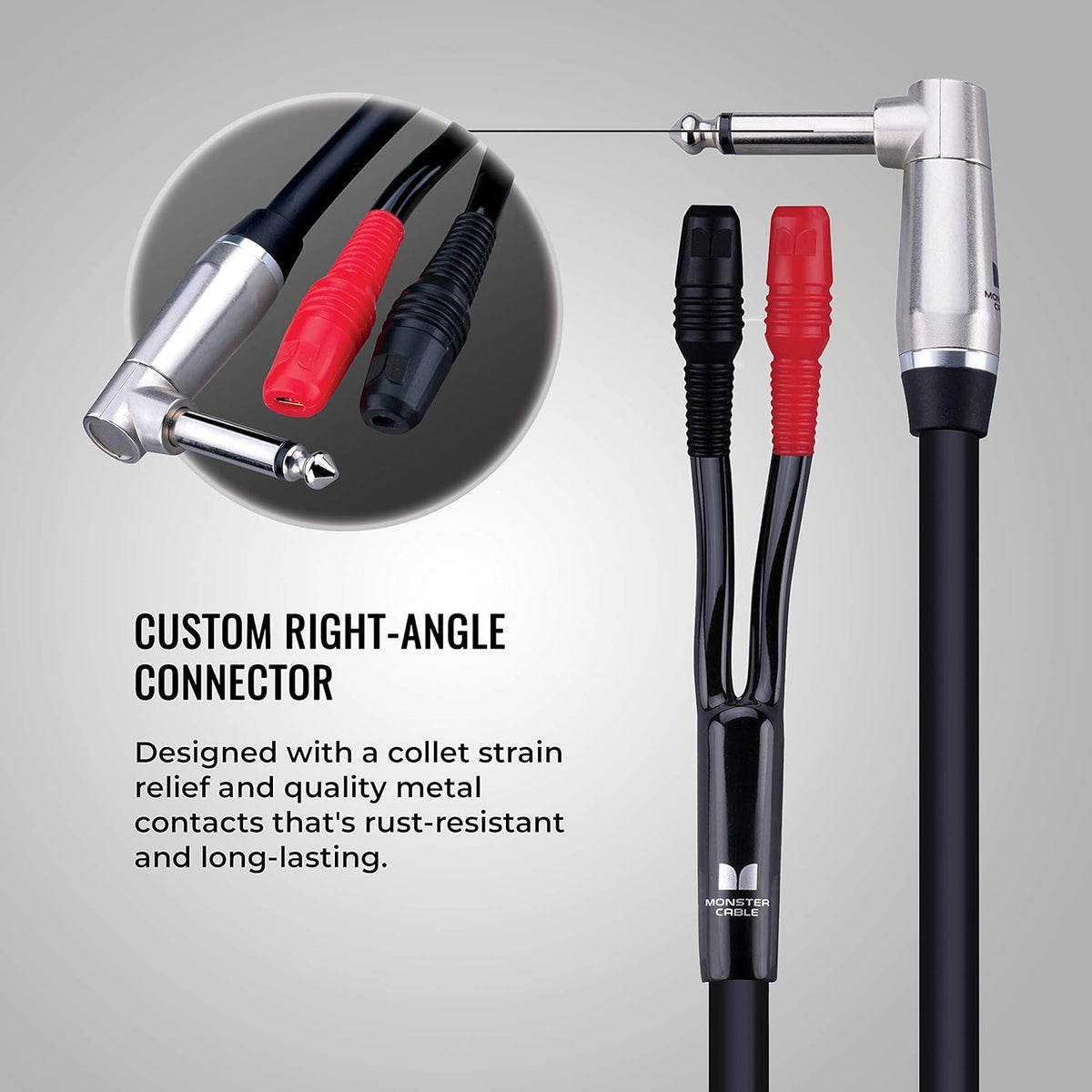 6 ft Combo Amp 1/4 to Faston Speaker Cable Pack of 2 O802