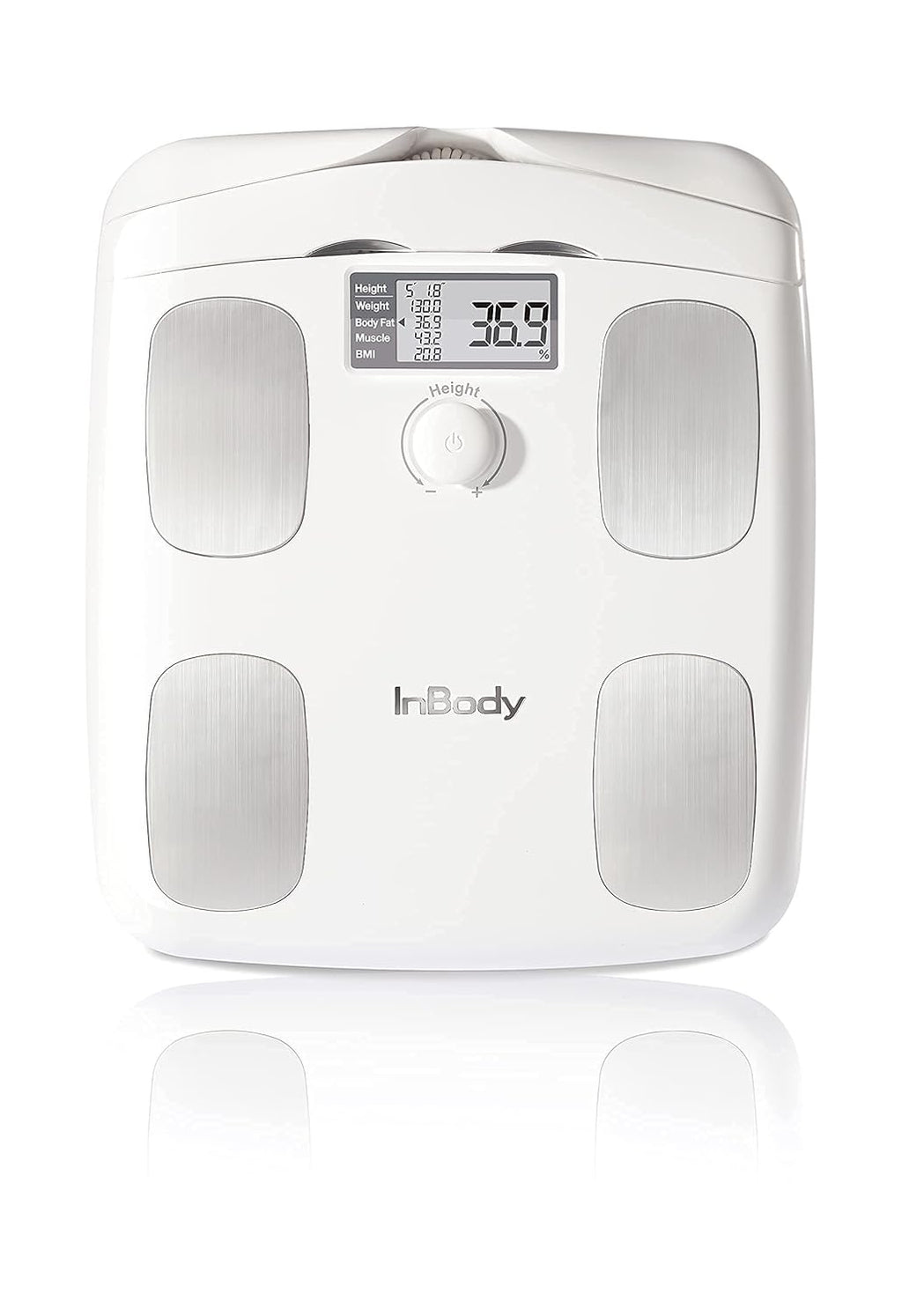 Soft White Full Body Composition Analyzer Scale O9473