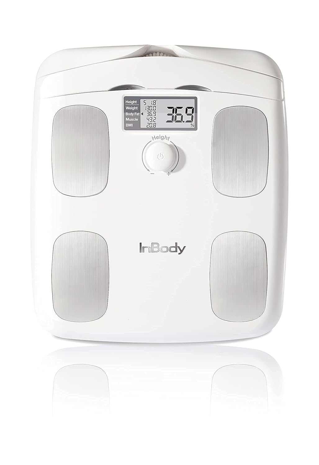 Soft White Full Body Composition Analyzer Scale O9473
