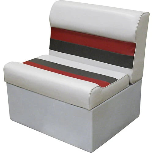 Grey Navy Blue Bench Seat and Backrest Cushion Set J5915