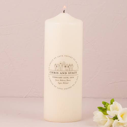 White Unity Candle B5270