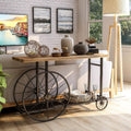 Industrial Style Caster Wheel Sofa Table A155