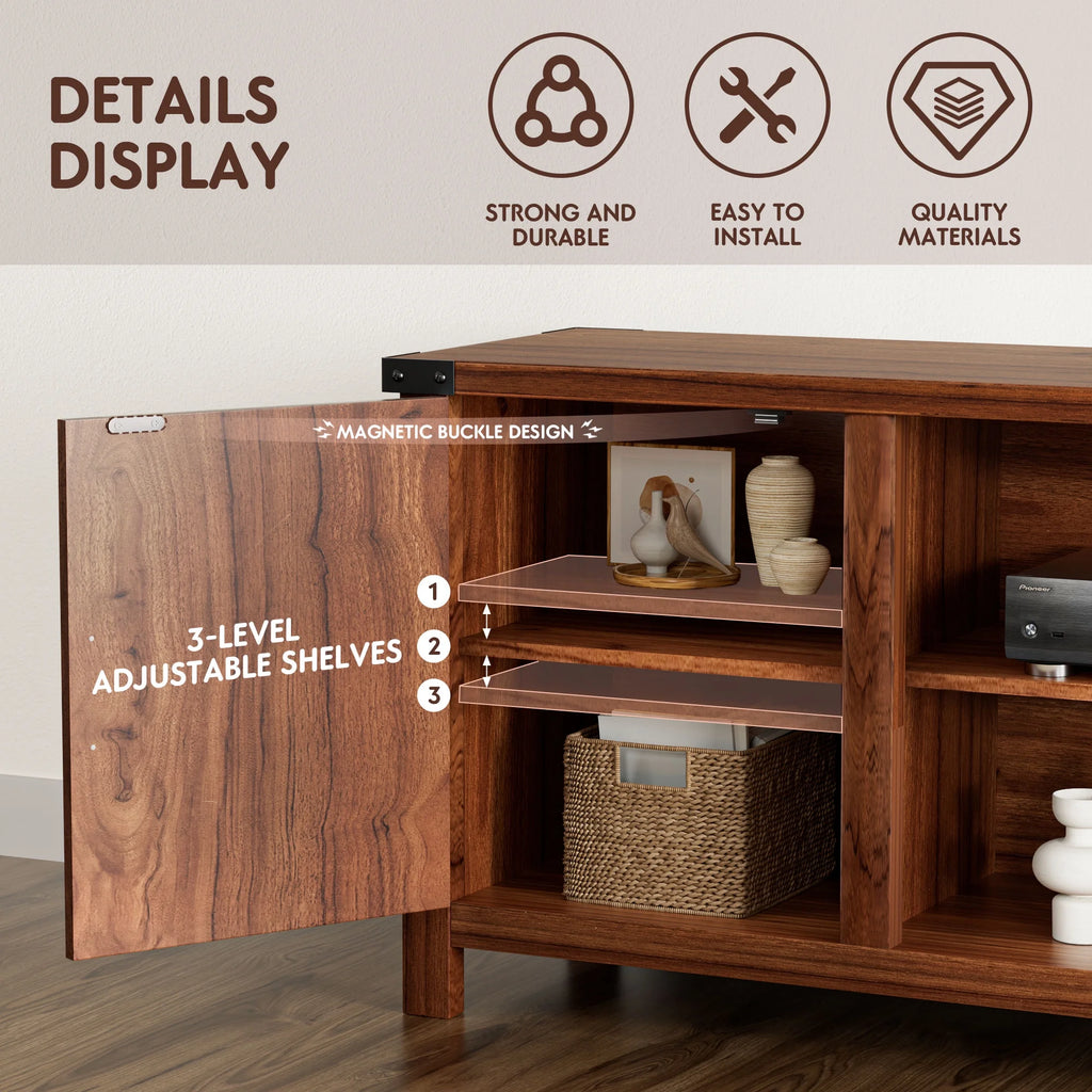 58 Modern Farmhouse Two-Door TV Stand E94770