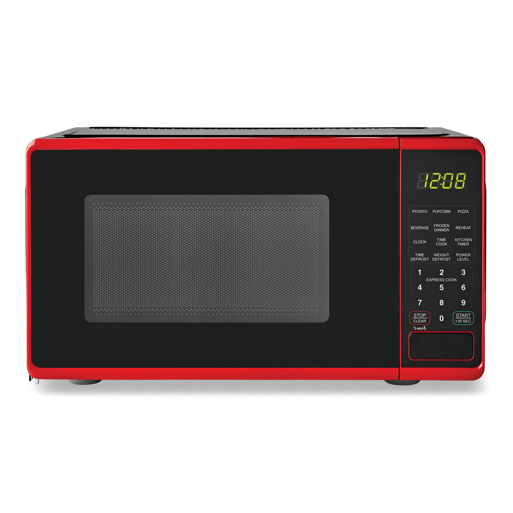 0.7 cu. ft. 700 Watts Red Countertop Microwave Oven Z370575