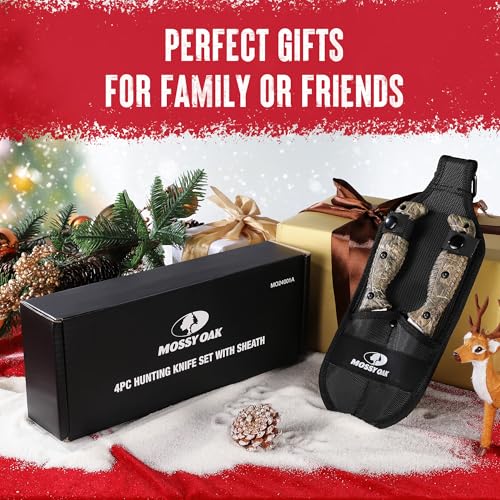 4 Pcs Hunting Knife Set with Portable Sheath N817286