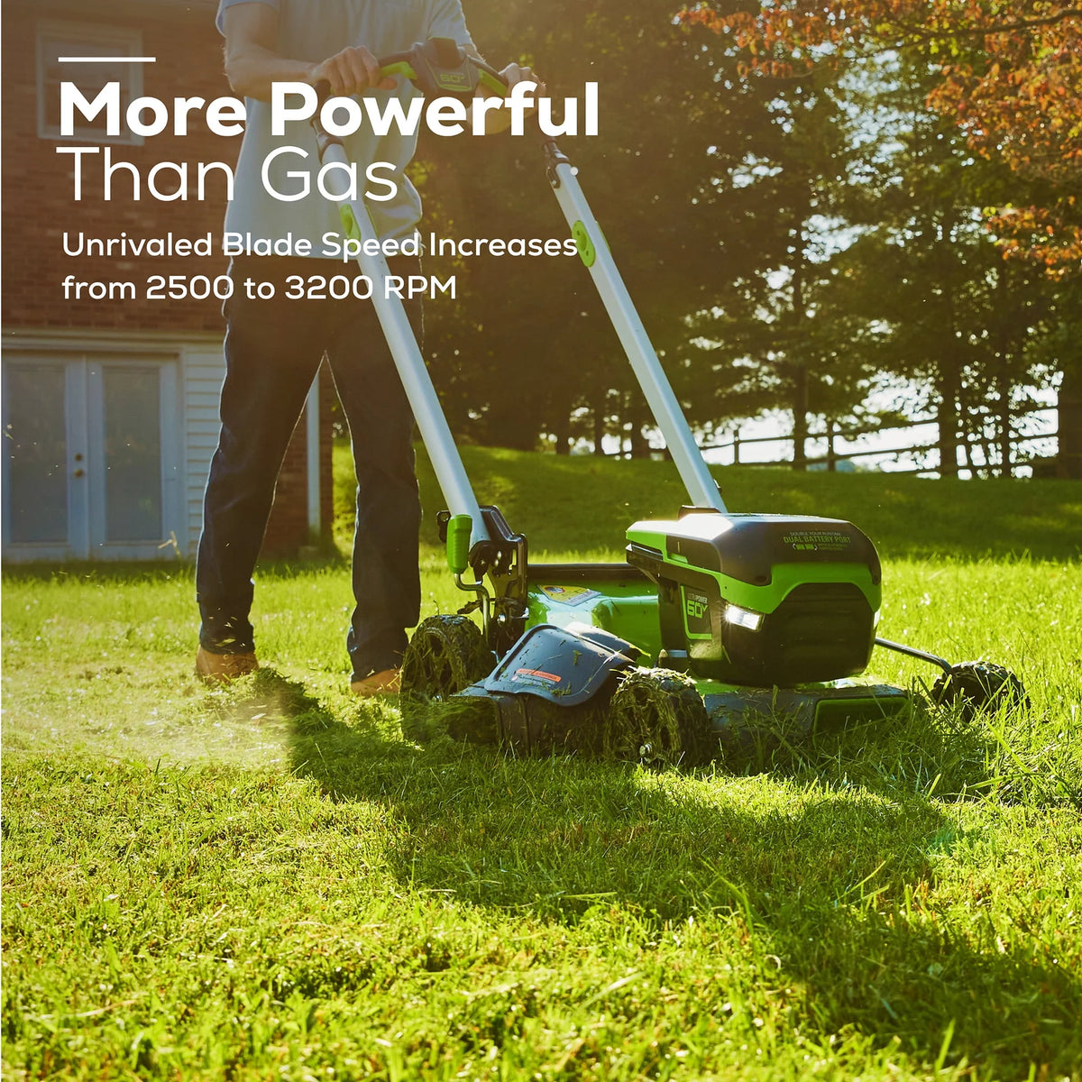 60V 21 Cordless Brushless Lawn Mower with Battery & Charger C333758