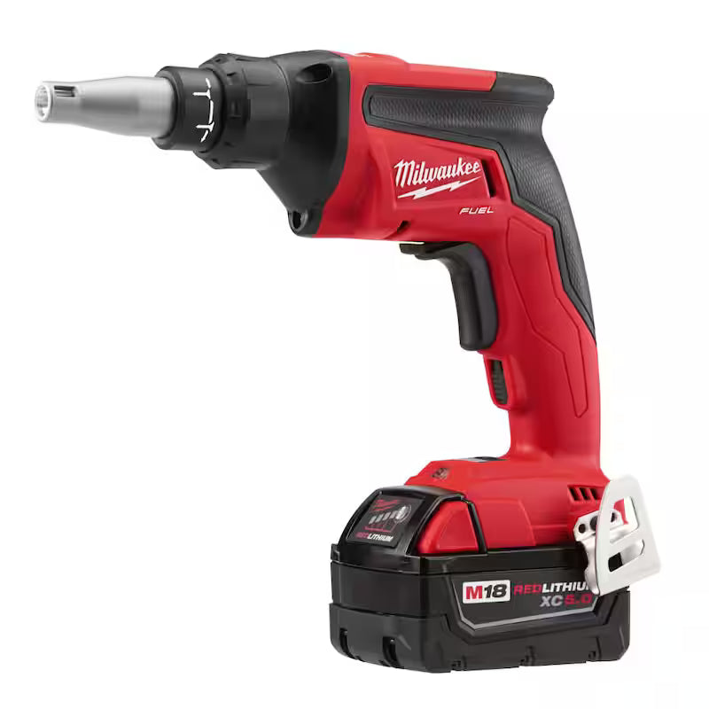 18-Volt Lithium-Ion Brushless Cordless Drywall Screw Gun Kit with Hammer Drill W7311