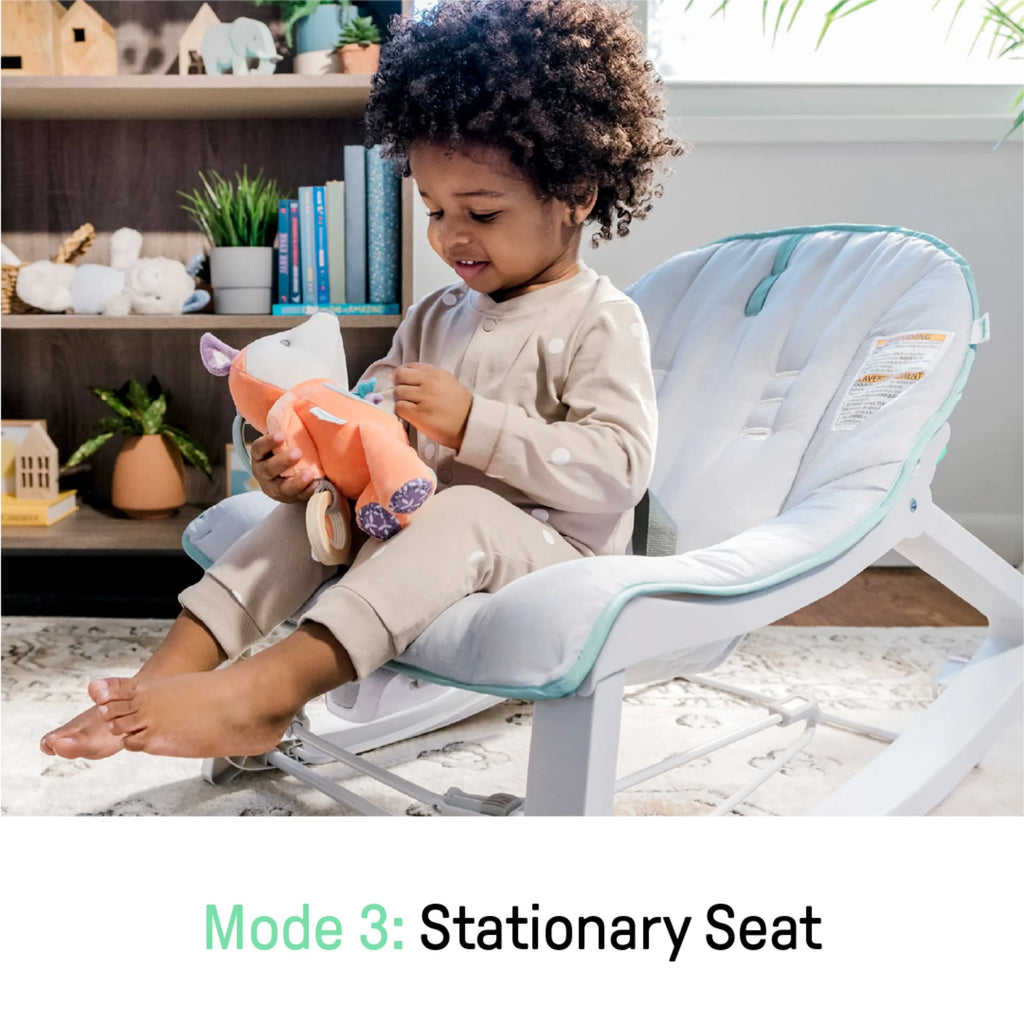 Gray 3-in-1 Baby Bouncer and Rocker Chair J699