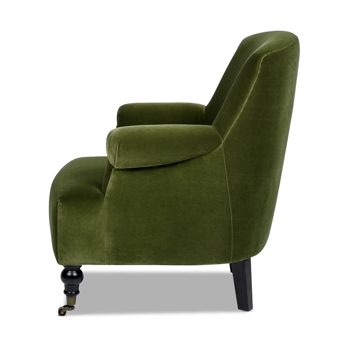 Olive Green Performance Velvet Accent Armchair D153