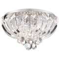 5 Light Flush Mount Polished Chrome Silver J2759