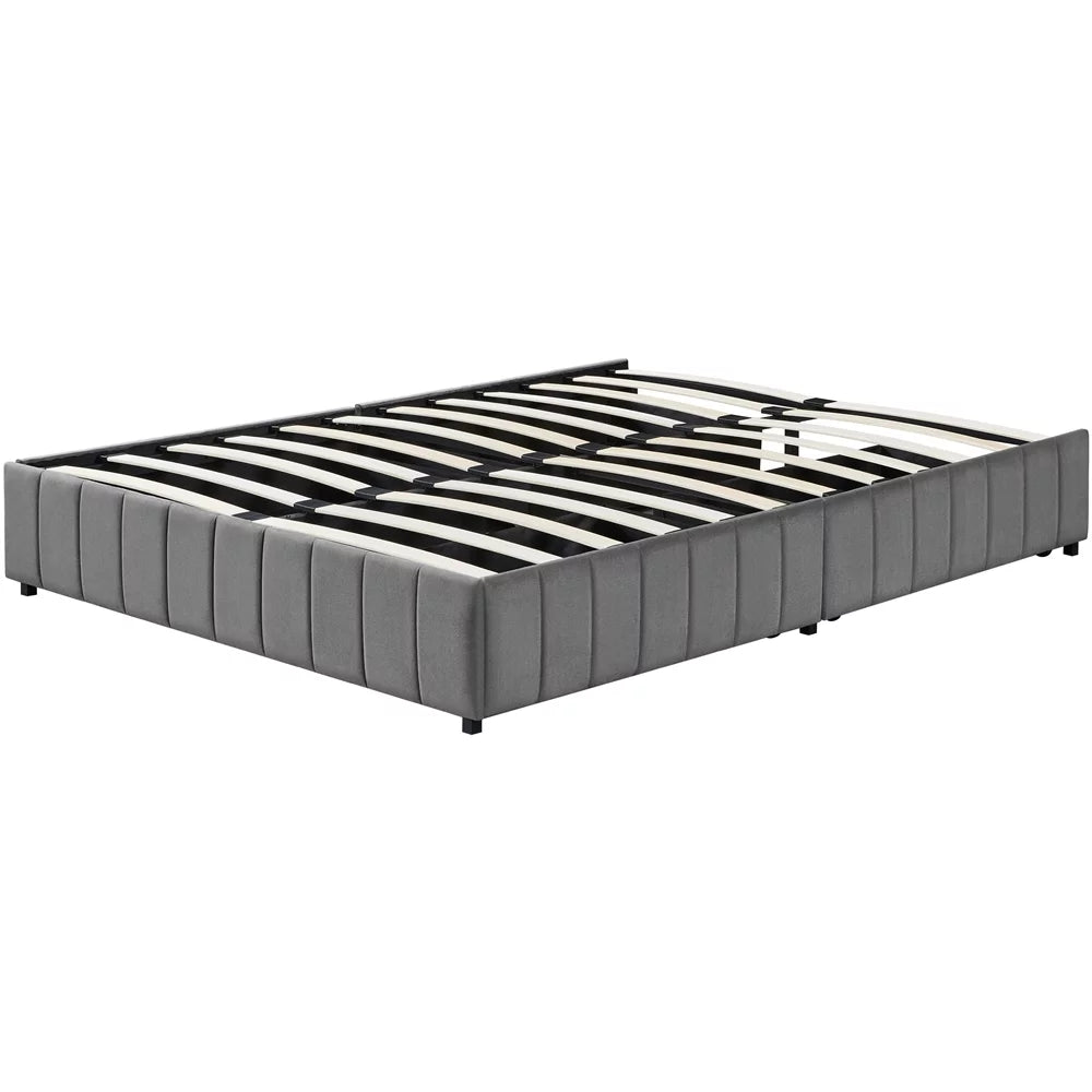 Queen Size Upholstered Storage Bed with 4 Drawers J1877