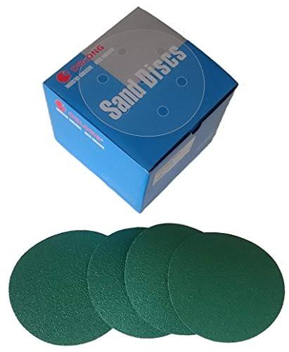 Green Film 6-Inch PSA Sanding Disks Wet or Dry 10-Pack Grits 40 - 600 Q684974
