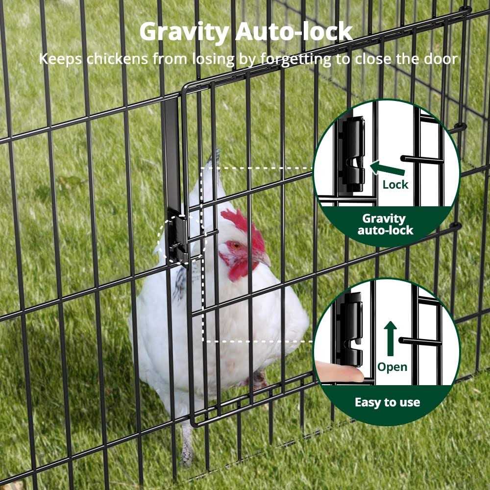 Chicken Coop with Cover Metal Portable D282243