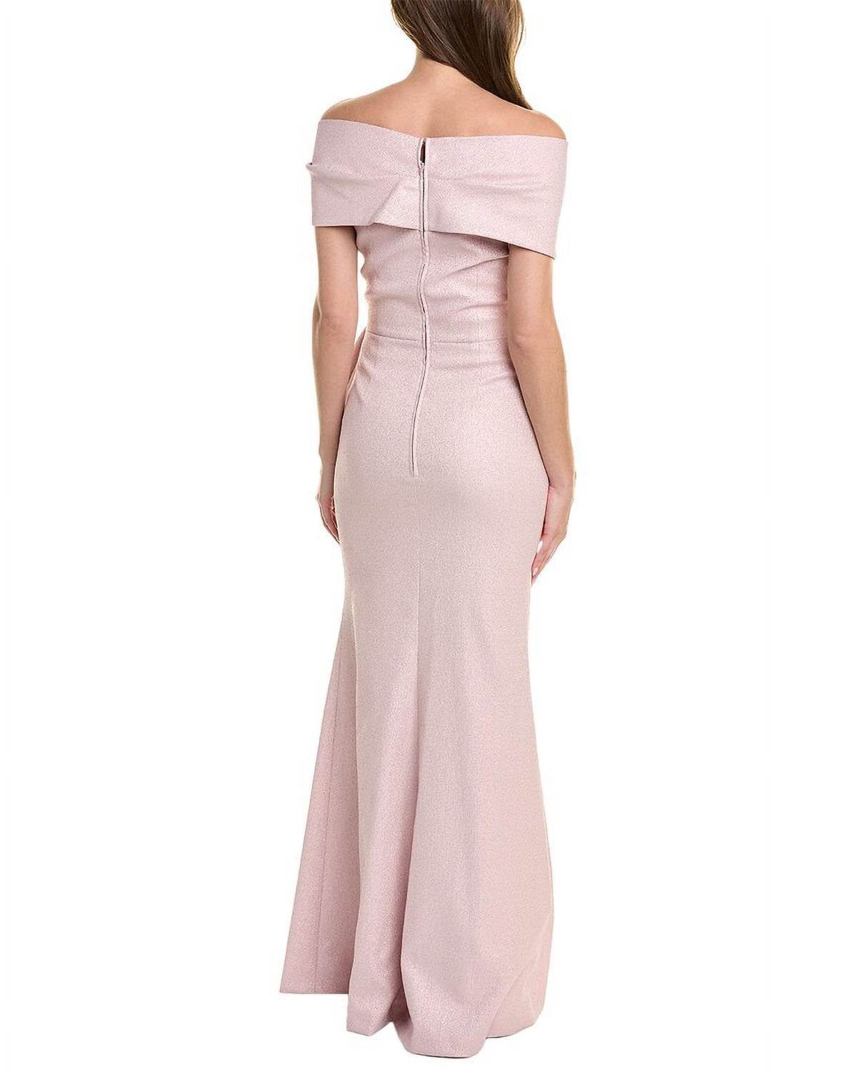 Metallic Jacquard Gown P352413