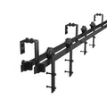 Black Bypass Sliding Barn Hardware Track Kit for Double Wood Doors B475996