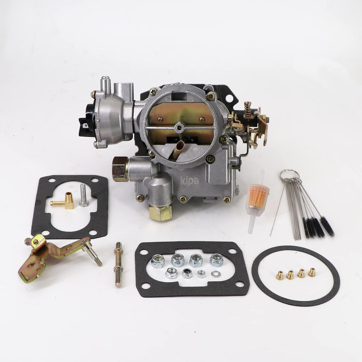 Carburetor for Mercruiser Marine 4-Cylinder 2.5L 3.0L 2 Barrel Side Fuel Inlet with Electric Choke Q879