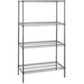 4 Shelf Wire Shelving Starter Unit Chrome Q111338