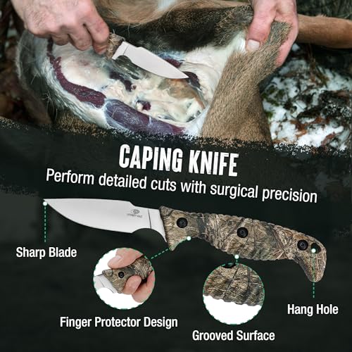 4 Pcs Hunting Knife Set with Portable Sheath N817286