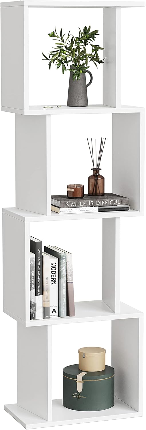 Rustic Brown 4 Tier Open Bookcase O7265