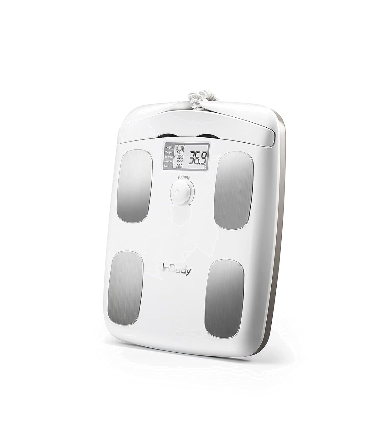 Soft White Full Body Composition Analyzer Scale O9473