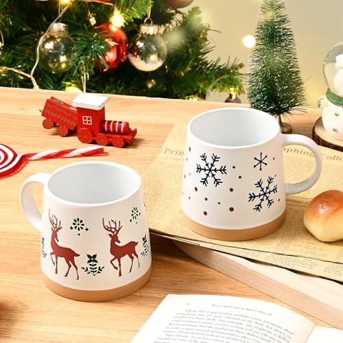 Set of 4 Christmas Mugs 14 Oz M2321