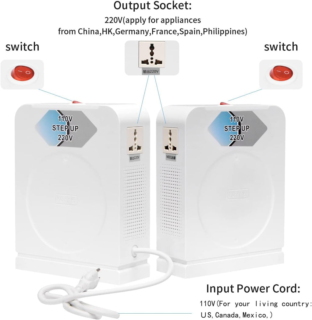 110v to 220v Step up Converter 1000W N885